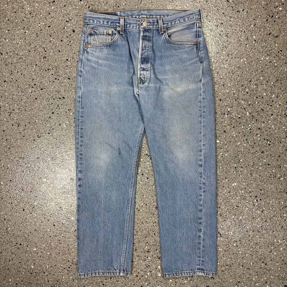 Vintage 1990s Levi's 501xx Made in USA Button Fly Denim Jeans